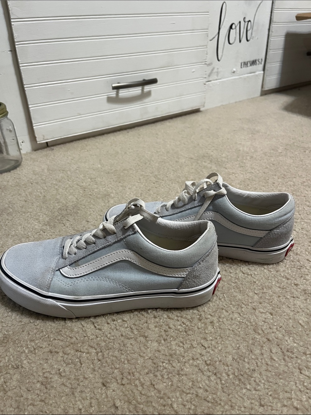 Vans Old Skool Light Blue Low-Top Sneakers